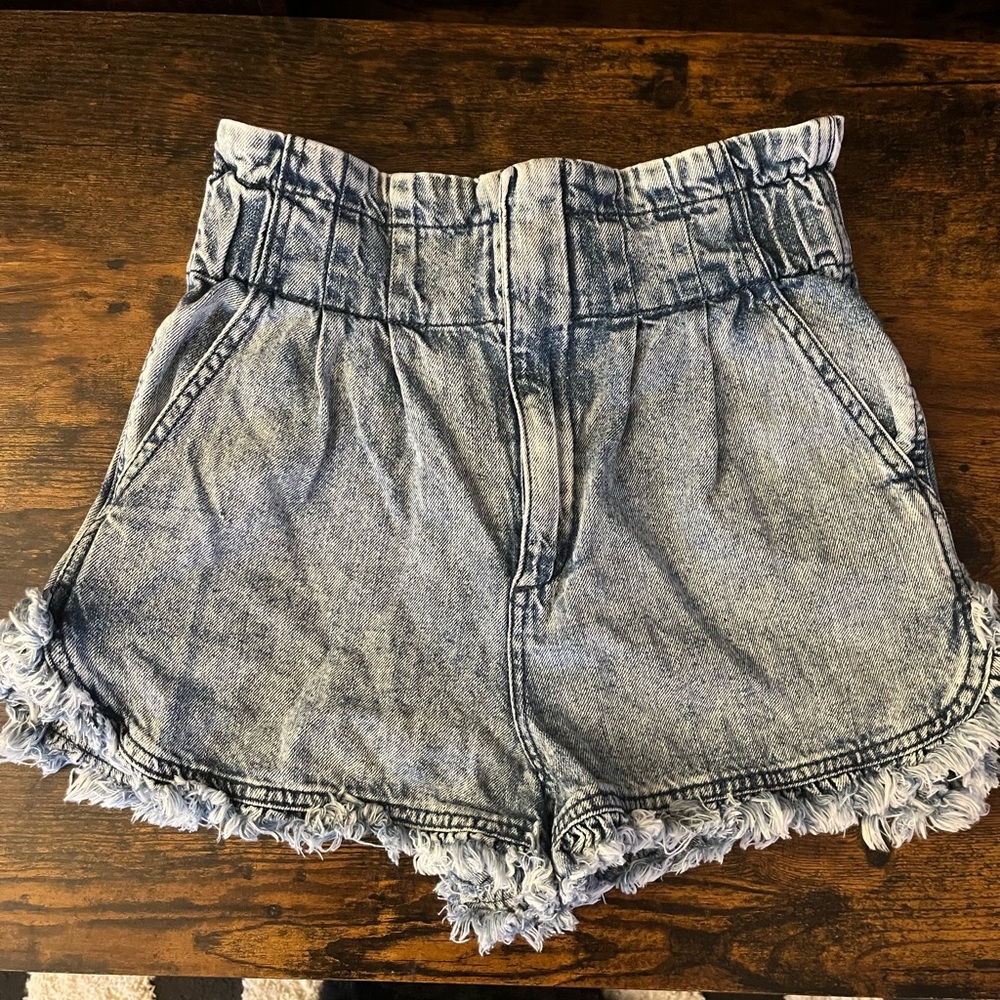 high waisted jean shorts